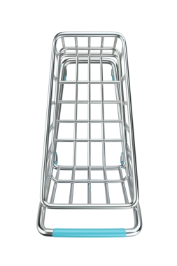 Boş alışveriş arabası, üst manzara.