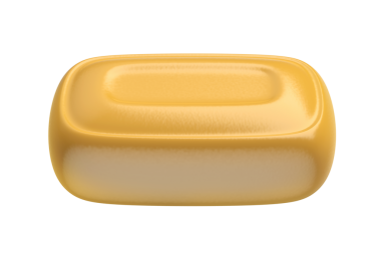 Şeffaf arkaplanda karamel şekeri