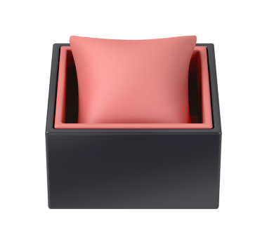 Şeffaf arkaplanda boş saat kutusu