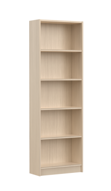 Saydam arkaplanda boş ahşap kitaplık