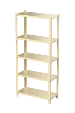 Şeffaf arkaplanda metal raf ünitesi