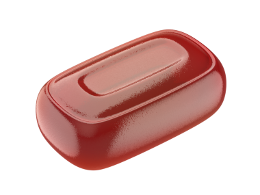 Şeffaf arkaplanda meyveli sert şeker