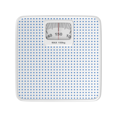 Analog banyo ölçeğinin üst görünümü