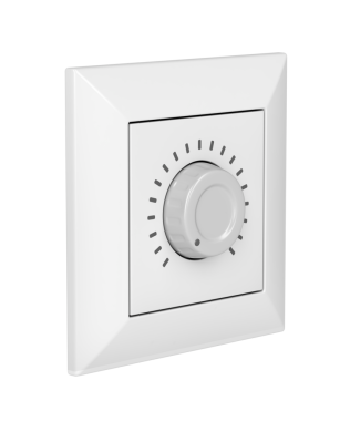 Şeffaf arkaplanda loş ışık düğmesi