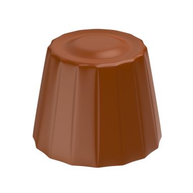 Şeffaf arkaplanda çikolatalı bonbon