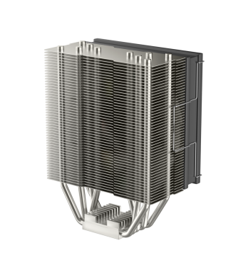 Şeffaf arkaplanda bilgisayar işlemci hava soğutucusu