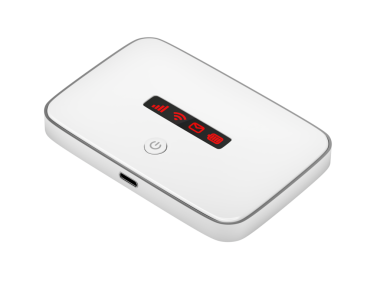 Şeffaf arkaplanda mobil kablosuz yönlendirici