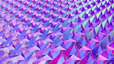 Renkli kristal piramitlerle soyut arkaplan