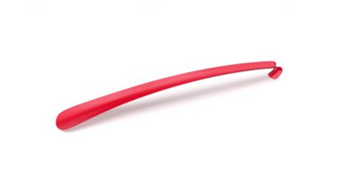 beyaz zemin üzerine kırmızı ayakkabı çekeceği