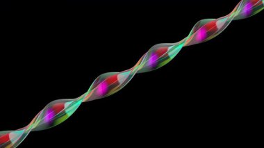 Siyah arkaplanda soyut renkli camlar