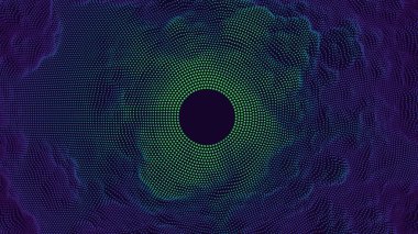 Soyut dijital parçacıklar siber noktalar ses dalgası arkaplanı. yaratıcı tasarım.