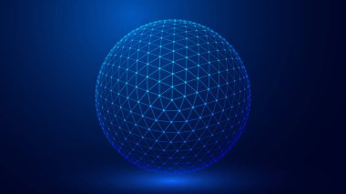 Parlayan noktaların küresi soyut vektör arkaplanı
