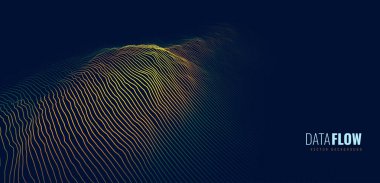 Soyut veri akışı yaratıcı arka plan. vektör illüstrasyonu        