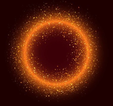 Toz parçacıkları ile soyut ışık efekti. vektör illüstrasyonu