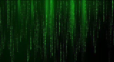 ikili kod arkaplanı. ikili matris arkaplanı. vektör