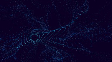Noktalı soyut dijital teknoloji arkaplanı, vektör illüstrasyonu   
