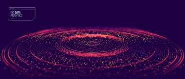 Geometrik ögeler ve çizgilerle soyut gelecek arkaplanı.