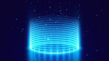 Parlayan neon çizgiler arka plan. 3d oluşturma.