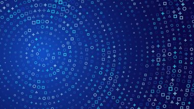 mavi soyut arka plan. büyük veri teknolojisi kavramı.