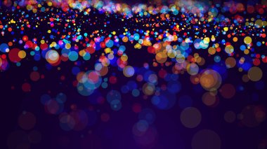 Renkli bokeh 'li şenlikli bir arka plan. vektör illüstrasyonu