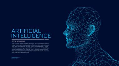 Yapay zeka konsepti. Vektör çizimi. ai - makine öğrenme. 