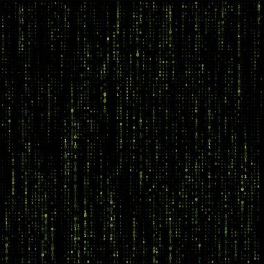 Matris ikili kodu. Matris arka planı. vektör