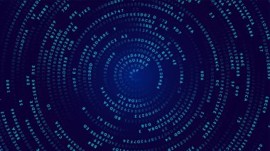 Rakamlarla soyut bir arkaplan. Matrix dijital görüntü numaraları kodu. vektör illüstrasyonu.                        