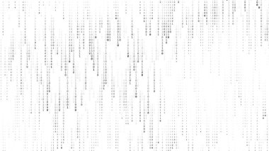 Rakamlarla soyut bir arkaplan. Matrix dijital görüntü numaraları kodu. vektör illüstrasyonu.                        