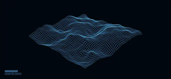 Αφηρημένο Πολυγωνικό Φόντο Σχήμα Καννάβου Σύνδεση Γραμμών Τελειών — Διανυσματικό Αρχείο