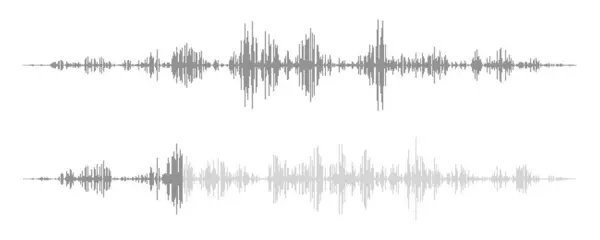 Голосовое Аудио Сообщение Элементный Дизайн Интерфейса Приложения Плоские Звуковые Волны Лицензионные Стоковые Иллюстрации
