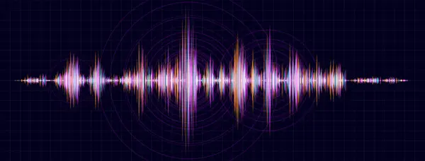 Abstract Background Digital Sound Waves Vector Illustration Design Ilustrações De Stock Royalty-Free