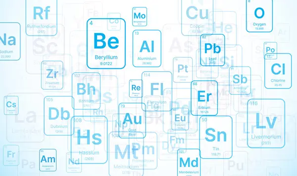Conceito Ciência Química Tabela Elementos Periódicos Gráficos Vetores