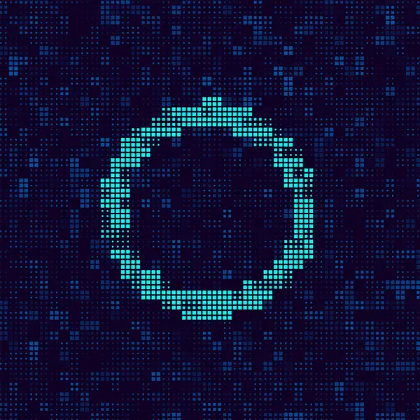 Abstract Geometric Background Circles Dots Digital Pixels Circle Shape Banner रॉयल्टी फ़्री स्टॉक इलस्ट्रेशंस