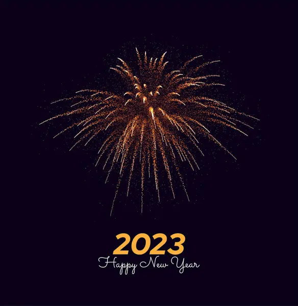 Ano Novo 2023 Cartão Saudação Feliz Ano Novo Vetores De Stock Royalty-Free