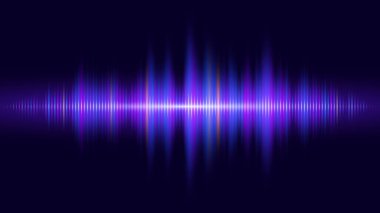 Dijital ses dalgalarıyla soyut bir arkaplan. vektör çizimi tasarımı                                                
