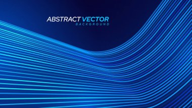 Mavi geometrik şekilli soyut arkaplan, vektör illüstrasyonu
