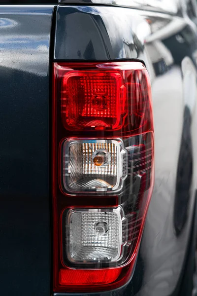 Kisteherautó Hátsó Lámpák Közelkép — Stock Fotó