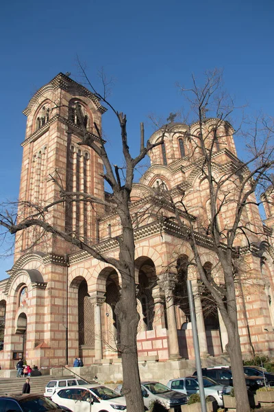 Belgrade Serbia Historical Landmark Church Saint Marko Downtown Belgrade — ストック写真