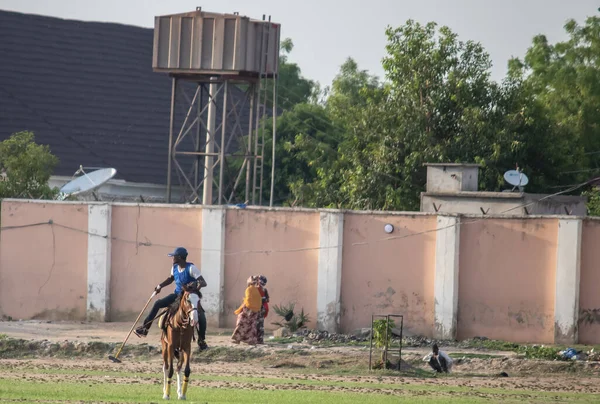 Juegos Polo Campo Abierto Maiduguri Ciudad Nigeria Capital Del Estado —  Fotos de Stock
