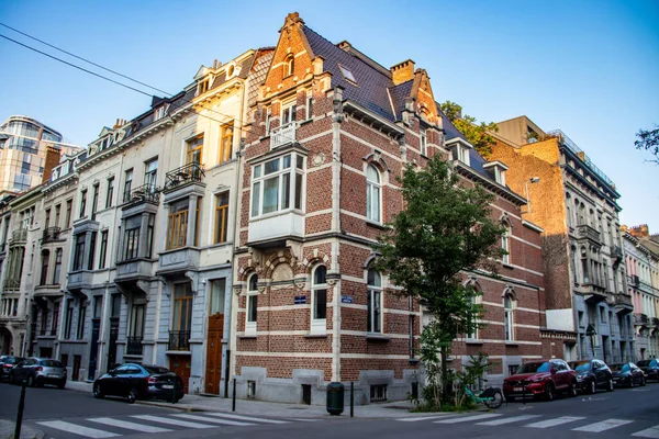 Brussels Architecture Showcases Captivating Blend Styles Gothic Art Nouveau Grand — Stock Photo, Image