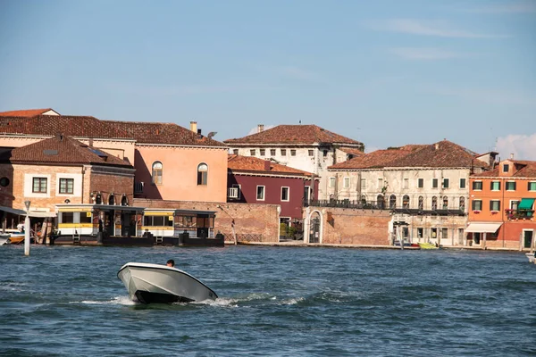 Каналы Здания Вокруг Мурано Венеция Италия Murano World Famous Murano — стоковое фото