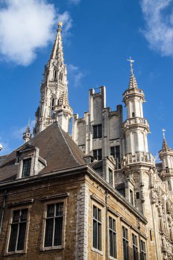 Brüksel 'deki La Grand Place 17. yüzyılın sonlarına ait. Meydanı çevreleyen binalar arasında Brüksel 'in eski Loncaları' nın zengin Barok loncaları, şehrin Flamboyant Belediye Binası ve neo-Gotik Kralın Evi veya Ekmek Evi yer alıyor.
