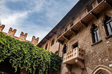 Verona, İtalya 'da ünlü Romeo ve Julieta balkonları