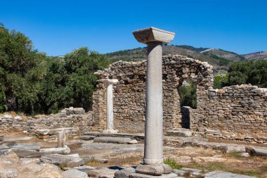 Antik Yunan kenti, duvarları, şehirleri ve sanat eserleri olan tarihi arkeoloji alanı, Thasos Adası