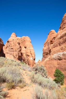 Arches Ulusal Parkı manzaraları, Utah, ABD