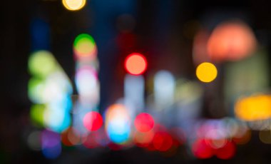 Night lights of the Times square in New York, USA