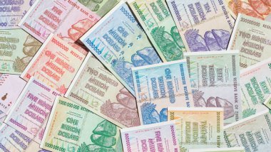 Yüksek enflasyondan sonra Zimbabwe 'nin banknotları