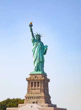Statue of Liberty, Liberty island, New York harbour on Hudson river, United States of America