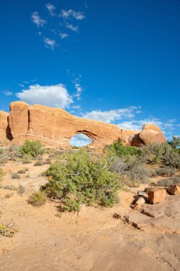 Arches Ulusal Parkı manzaraları, Utah, ABD