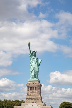 Statue of Liberty, Liberty island, New York harbour on Hudson river, United States of America